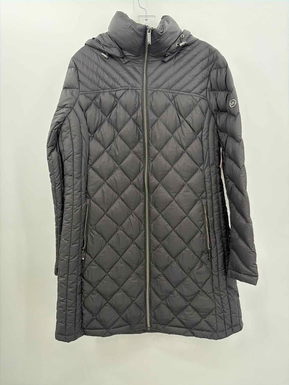 MICHAEL Michael Kors Quilted Long Puffer Coat - Gray